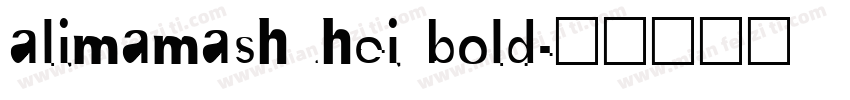 alimamashuhei bold字体转换
